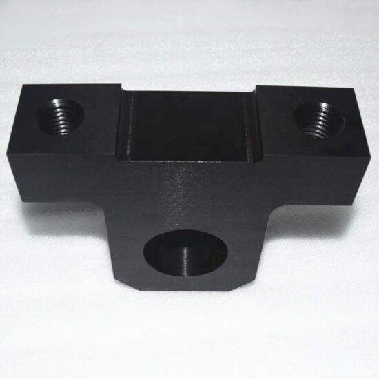 Custom black anodized turning parts Aluminum CNC