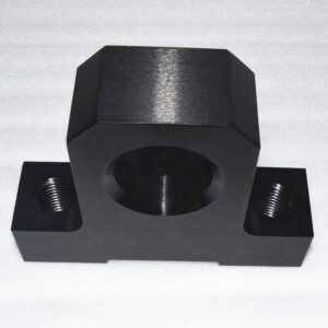 Custom black anodized turning parts Aluminum cnc